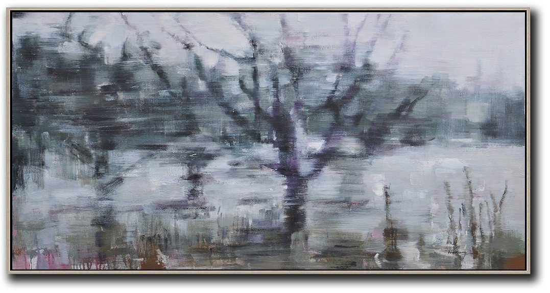 Panoramic Abstract Landscape Painting LX62D